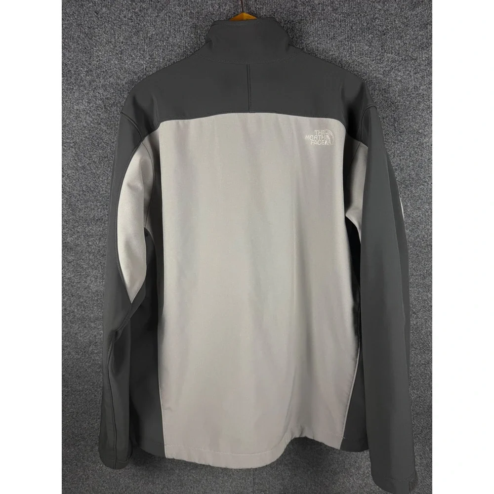 The North Face Apex Bionic Softshell Jacket Mens XL Grey Full Zip Windproof